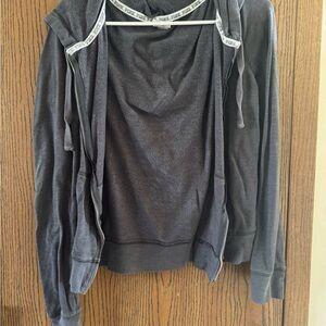 Sparkle Pullover Hoodie - Dark Gray